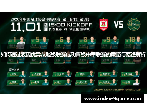 如何通过表现优异从超级联赛成功晋级中甲联赛的策略与路径解析 如何通过表现优异从超级联赛成功晋级中甲联赛的策略与路径解析
